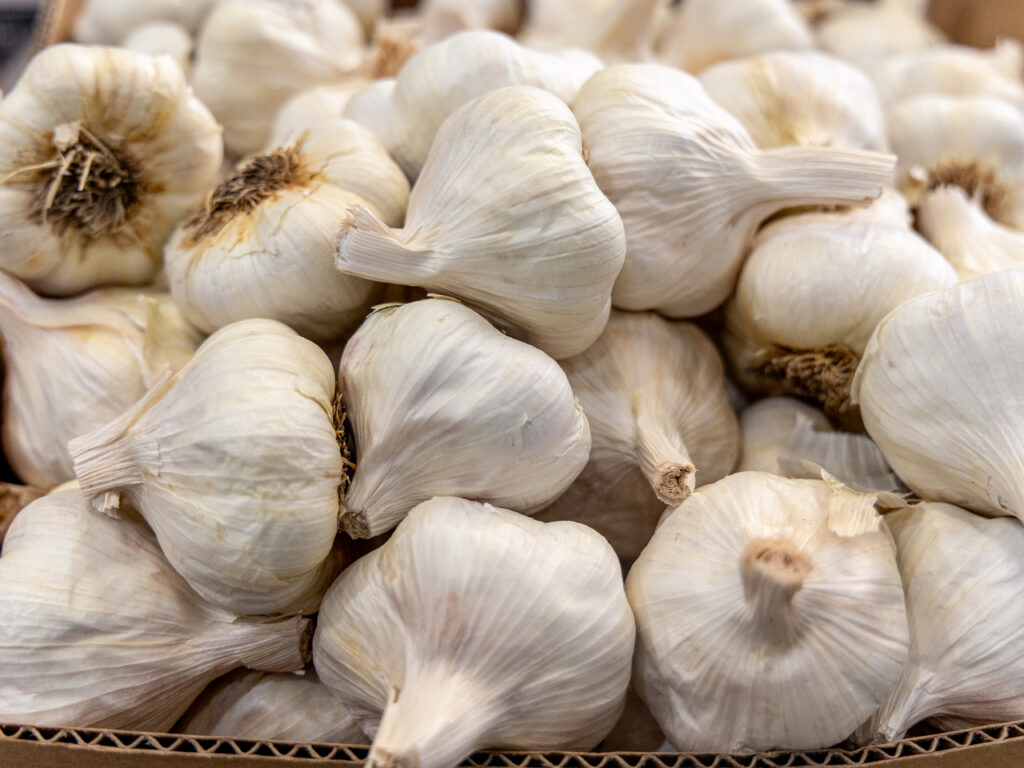 garlic cloves are used to make roasted garlic at Larrupin