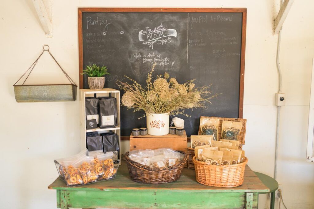 farm fresh produce at bloom ranch