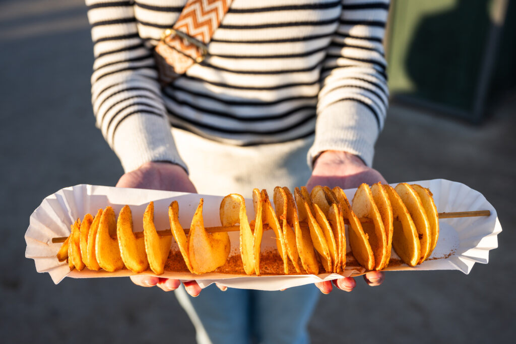 Potato twists at Santa Cruz Beach Boardwalk