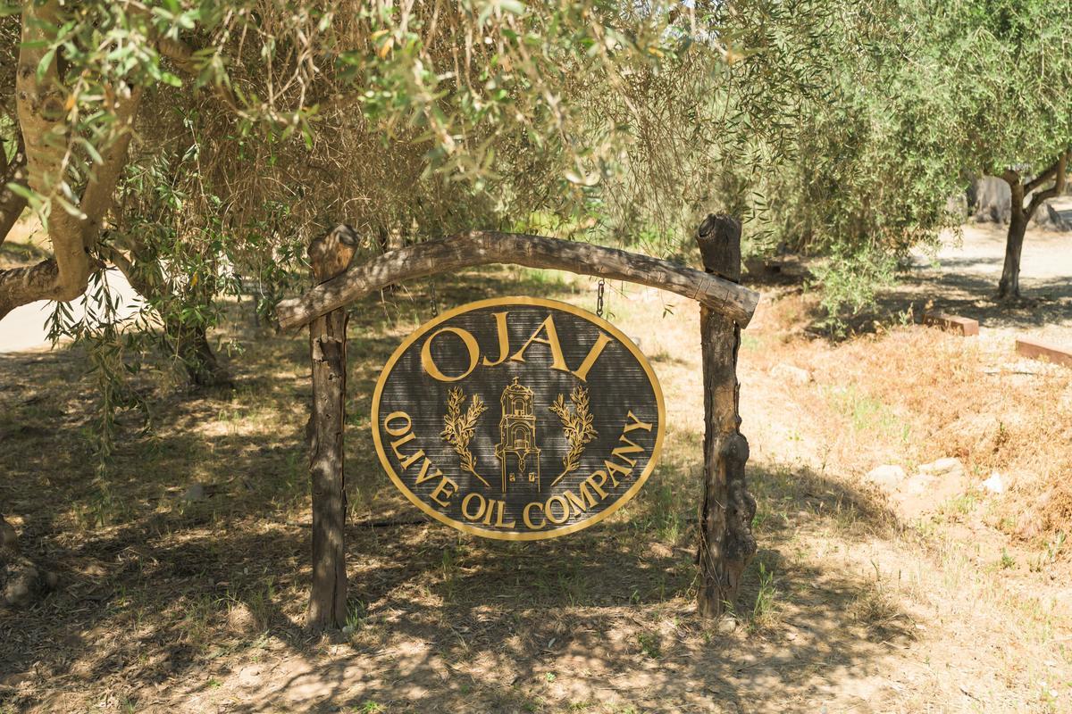 sign for ojai olive oil company
