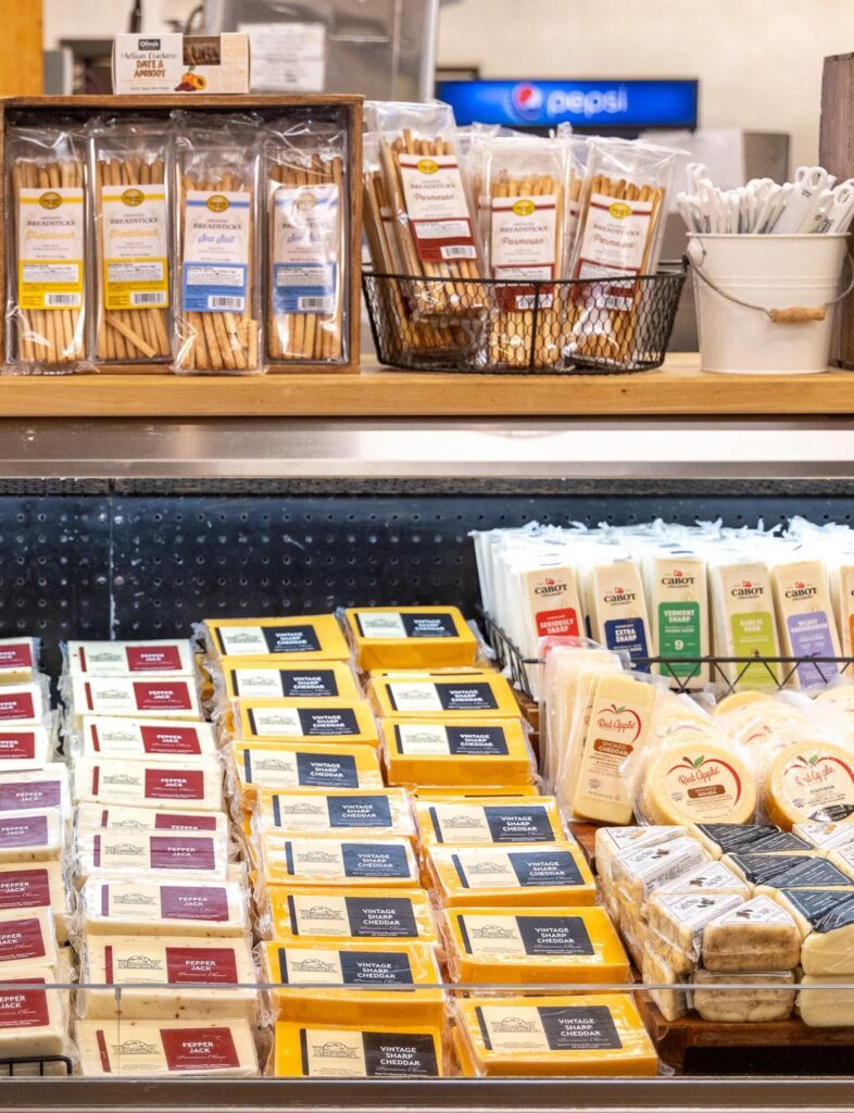 Cheeses available at Hilmar Cheese Company Visitors Center