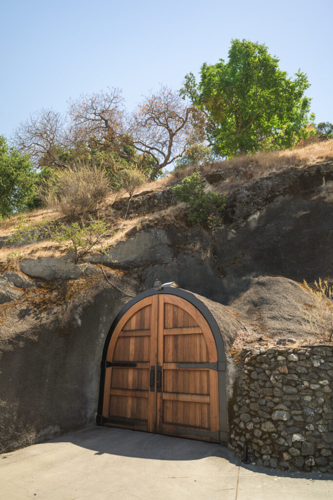 The entrance to the Cresta Blanca wine caves