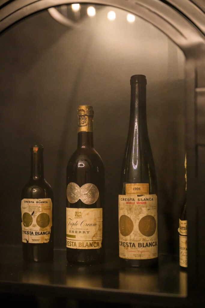 original bottles from Cresta Blanca