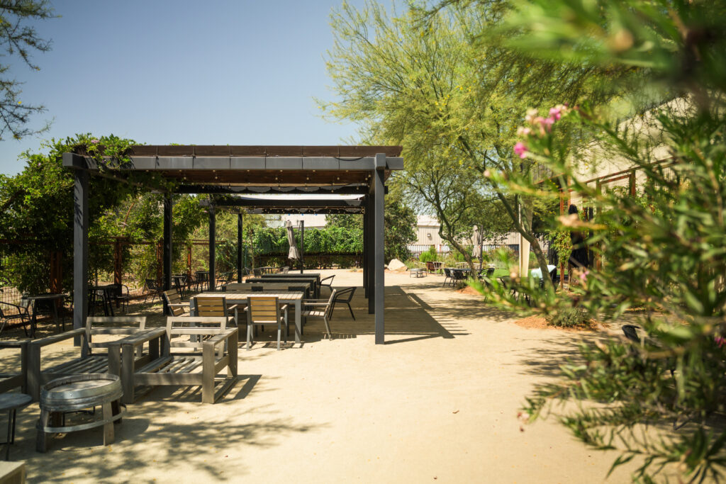 The Pollinator patio at The HIVE