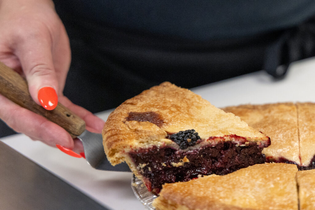 a slice of pie at the Fruit Bowl 