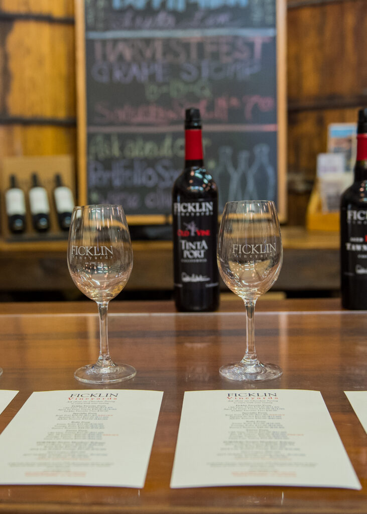 port tasting at Ficklin on the Madera Wine Trail