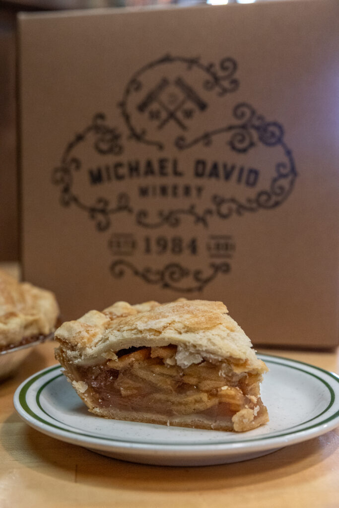 A slice of pie at Michael David Winery